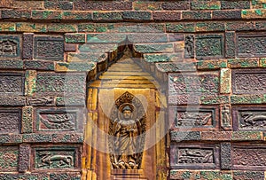 Ancient Buddha Details Buddhist Iron Pagoda Kaifeng Henan China