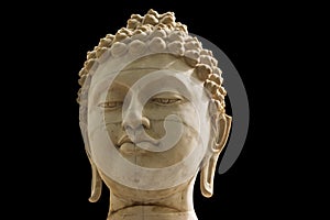 Ancient Buddha face,