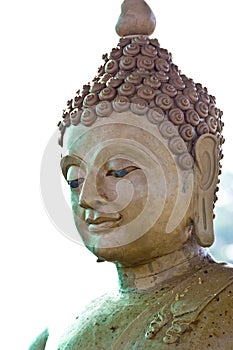 Ancient Buddha face,
