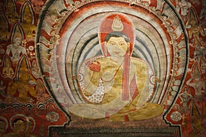 Ancient Buddha image in Dambulla