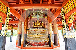 Ancient Buddha in Pong Sanuk temple