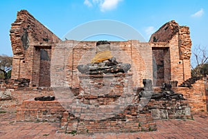 Ancient buddha statue Ayutthaya ,Thailand