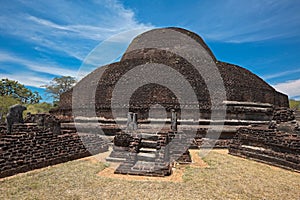 Ancient Buddhist dagoba Pabula Vihara. Sri Lanka