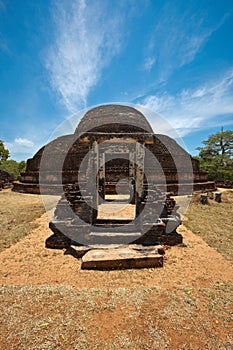 Ancient Buddhist dagoba Pabula Vihara. Sri Lanka