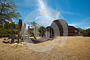 Ancient Buddhist dagoba (stupa)