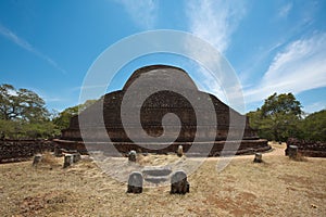 Ancient Buddhist dagoba (stupe) Pabula Vihara