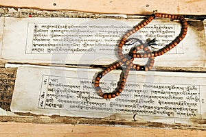 Ancient Buddhist Script photo