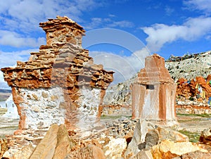 Ancient Buddhist stupa in Tibet