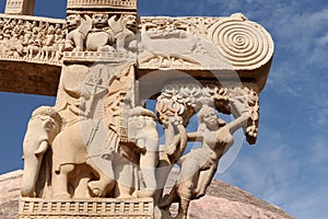 Ancient Buddhist stupas in Sanchi