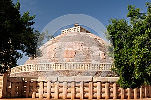 Ancient Buddhist stupas in Sanchi