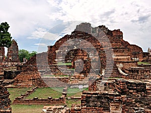 Ancient Buddhist Temple in Ayutthaya Thailand