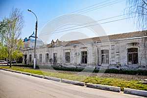 Ancient building of the 19th century in antique style
