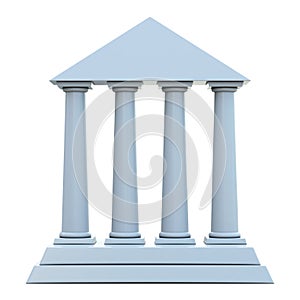 Ancient building with 4 columns