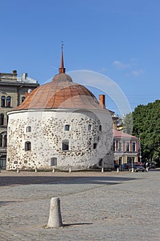 Ancient building in the city of Vyborg. Nowadays it is a restaurant. Russia