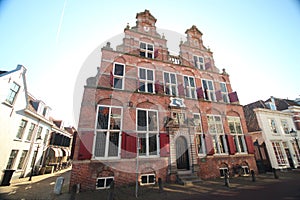 Ancient building named Swaensteyn from 1512 which is in Voorburg the Netherlands and used for meeting of the City Council.