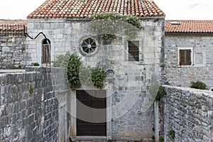 Ancient building in the old town of Budva