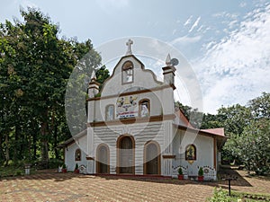 Ancient building of Saint Anthony Church in Cabo de Rama Fort