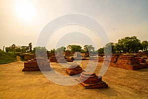 Ancient building in Sarnath photo