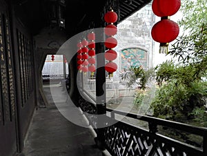 Ancient buildings Huqingyu hall TCM pavilion photo