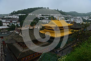 The ancient buildings in Kumbum monastery