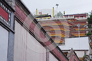 The ancient buildings in Kumbum monastery