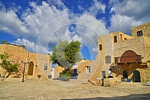 Ancient buildings of old Jaffa Israel