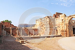 Ancient buildings at Pavagadh; Archaeological Park World Herita