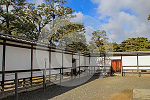 Ancient buildings on the territory of Nijo Castle.