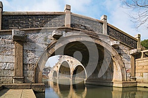 The ancient buildings and tourist scenery of Zhouzhuang Ancient Town, Suzhou City, Jiangsu Province, China