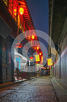 The ancient buildings and tourist scenery of Zhouzhuang Ancient Town, Suzhou City, Jiangsu Province, China