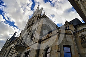 Ancient buildngin details in Chemnitz