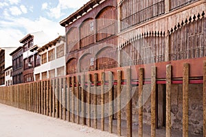 Ancient bullring in PeÃ±afiel, Spain