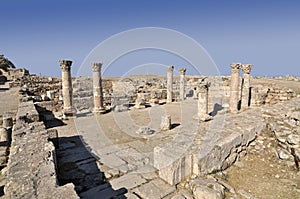The Byzantine basilica in Citadel, Amman, Jordan