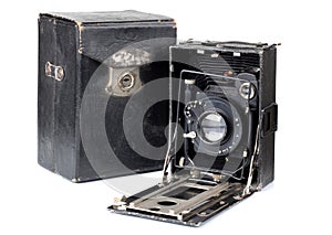 Ancient camera and case one