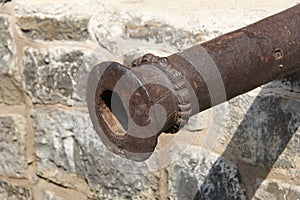 Ancient cannon of Ausa Fort