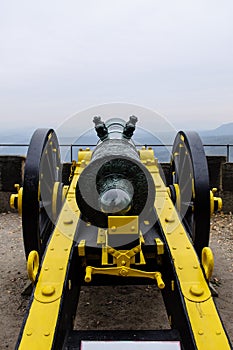 Ancient cannon in Castle Koenigsstein