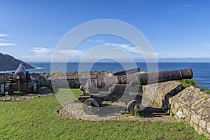 Ancient cannon that defended the entrance to the port of Ribadesella