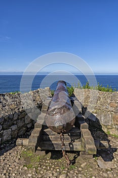 Ancient cannon that defended the entrance to the port of Ribadesella