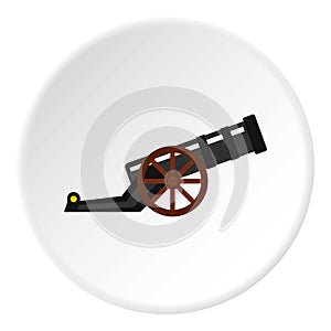 Ancient cannon icon circle