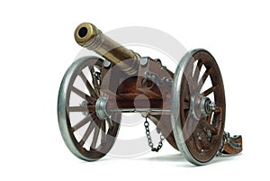Ancient cannon on wheels