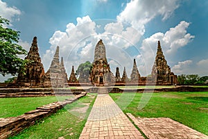 Ancient capital of Thailand ayuttaya photo