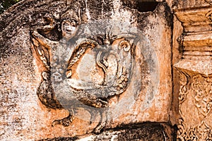 Ancient carving of kinnaree