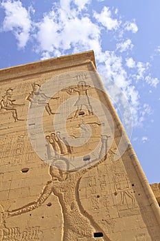 Ancient Carvings at Philae Temple