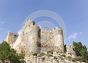 Ancient castle in Almansa city, Albacete, Spain photo