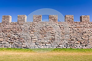 Ancient castle defense wall