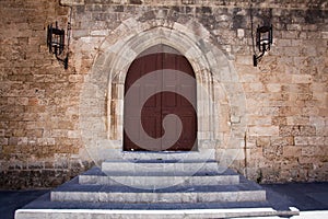 Ancient castle door