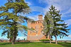 Ancient castle. Grinzane Cavour, Italy. photo
