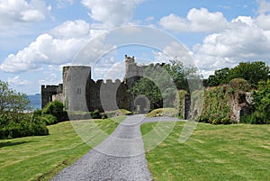 The ancient castle of Manorbier