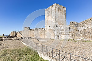 Ancient castle in Moura city, District of Beja, Portugal photo