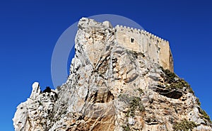 Ancient castle on a rock, mussomeli, sicily